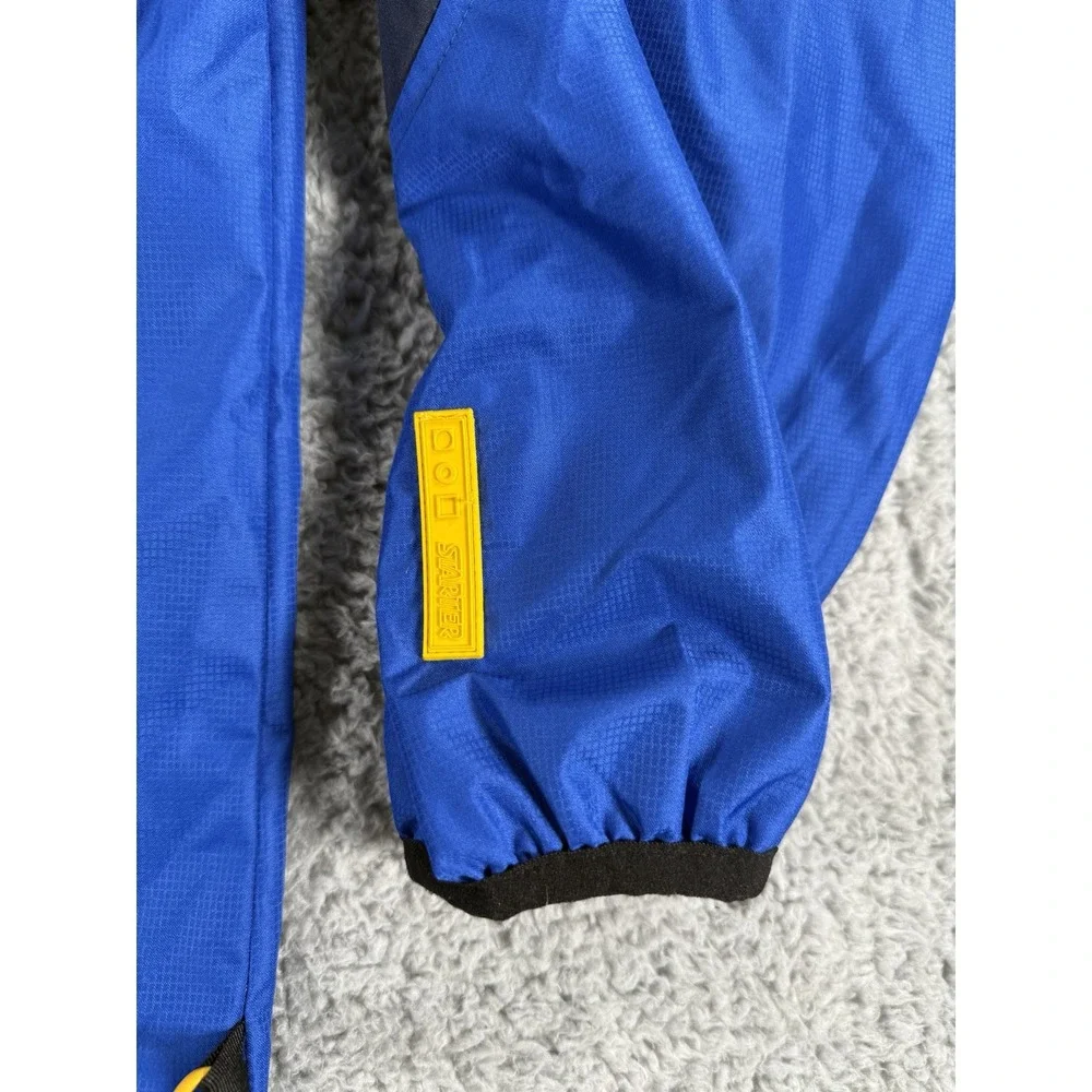 Vintage Starter Windbreaker Jacket Mens Large Blue‎ Lightweight Full Zip Lined